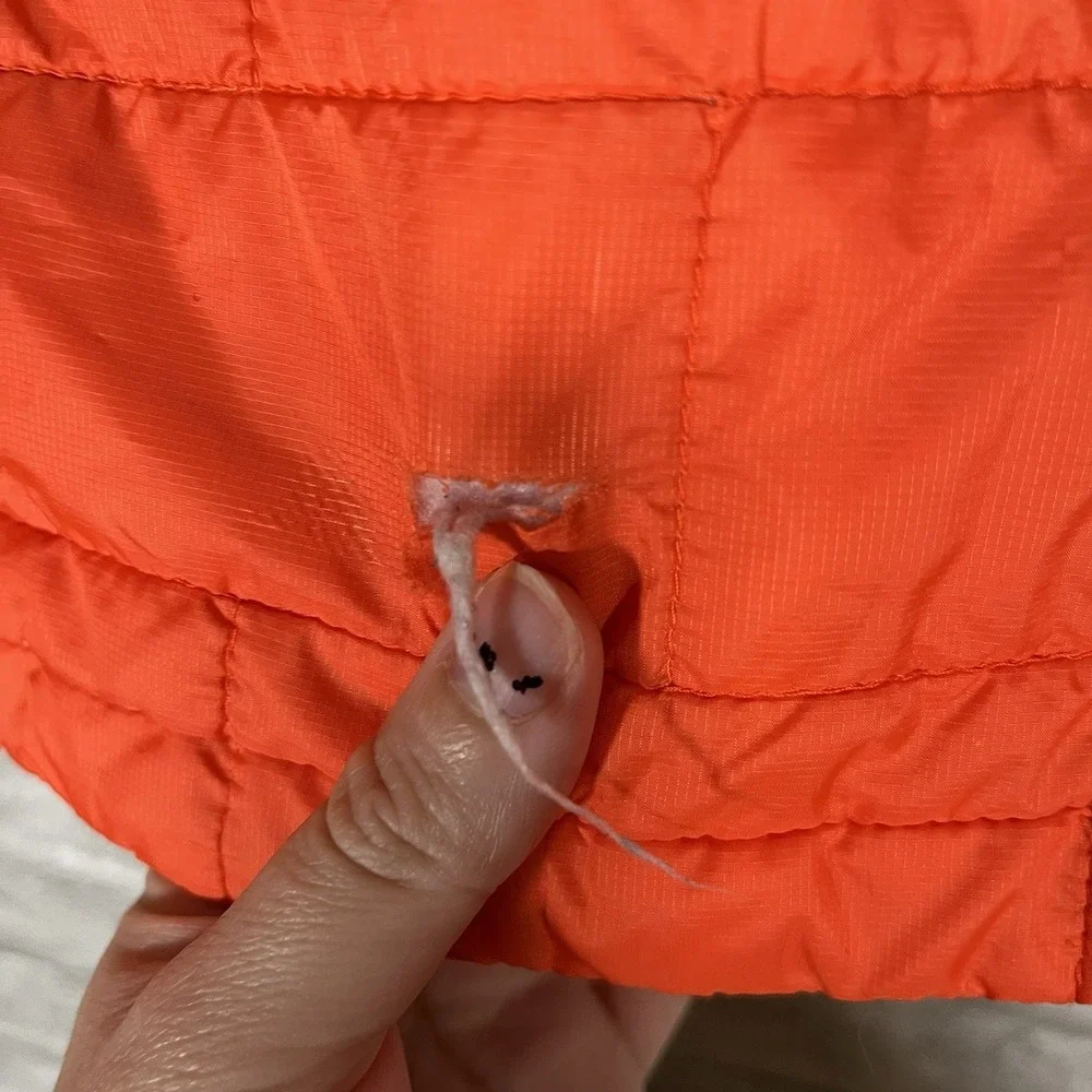 Patagonia Nano Puff Kids Puffer Jacket Full Zip Orange Size S 7-8